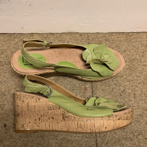 Born Concept BOC Wedge Heel Open Toe Shoes Size 9 - Picture 1 of 5